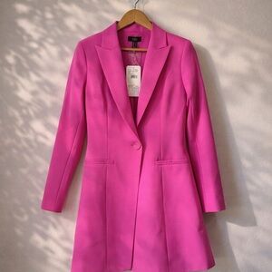 Aidan Mattox Pink Parfait Tuxedo Cocktail Dress Size 4 NWT